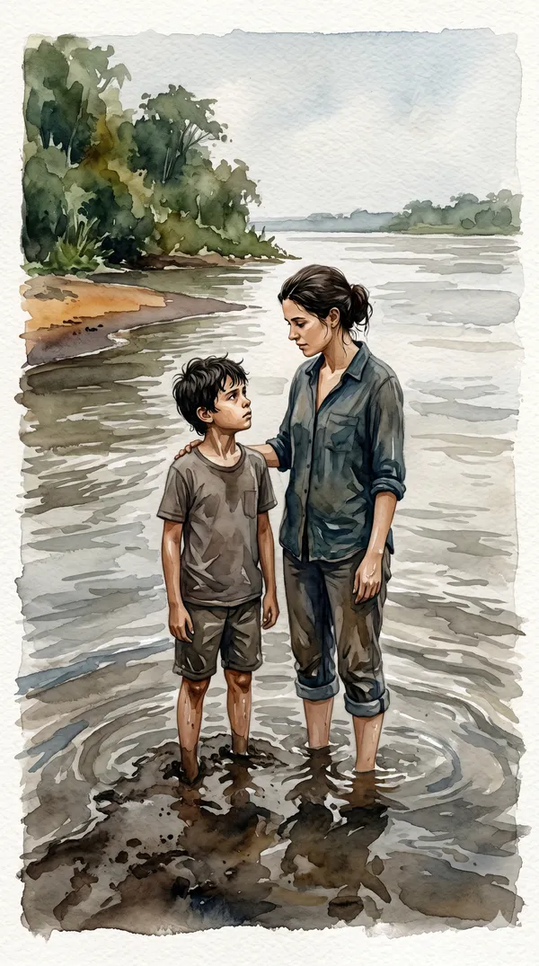 Lámina de La distancia del agua
